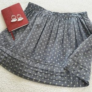 Delia's Polka Dot Chambray Skirt Sz S